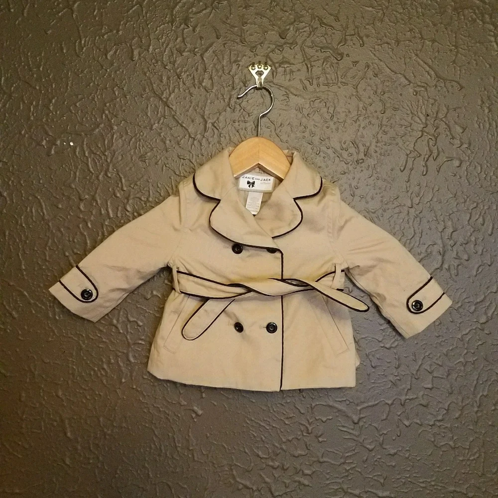 NWOT | Janie and Jack | 6-12 M | Khaki Trench Coar